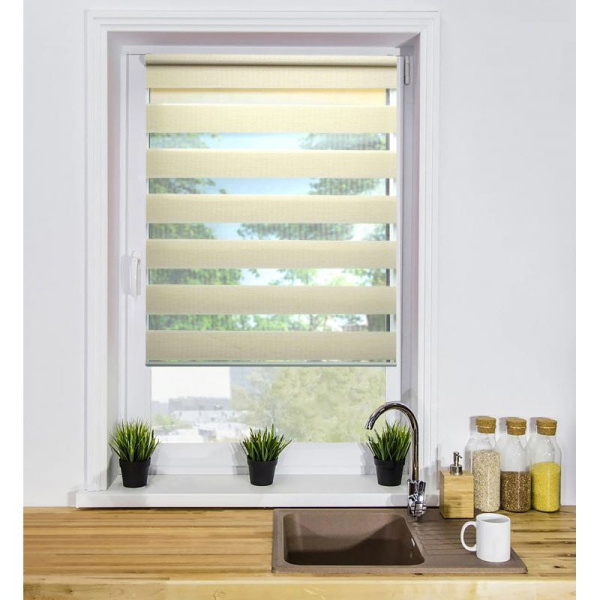 Мини Ролета Фьюжн LB 20-01  48*160 (светло-бежевый) Р