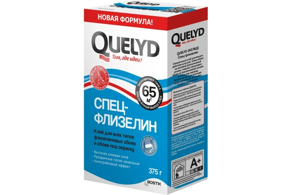 Клей обойный QUELYD "СПЕЦ-ФЛИЗЕЛИН" 0.375 кг (12)