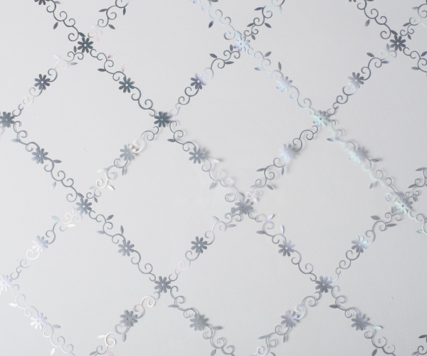 Клеенка силиконовая Dekorelle 208- S (серебро прозр фон) 1,2*20м