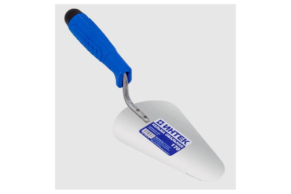 Кельма ИНТЕК овал 170 из нержавеющей стали с пластиковой ручкой