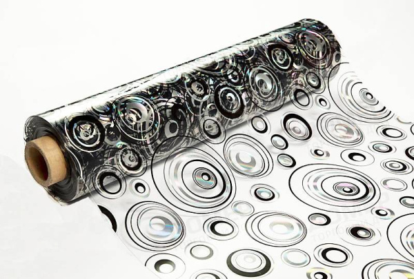 Клеенка 0,6м*0,7мм*20м ТЕРМО T4226 прозрачная с рисунком