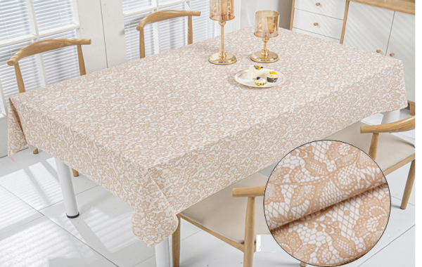 Клеенка ПВХ на тканевой основе Dekorelle Eleganta 003-1, разм. 1,4х20м