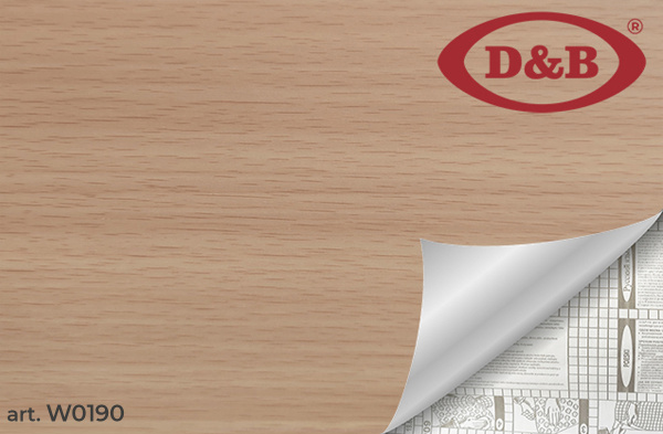 0190W Пленка  самокл. D&B  0.90*8м    дерево светлое /6