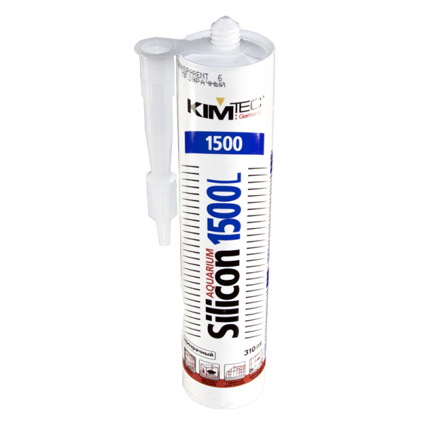 Силикон для аквариумов 1500L "KIM TEK", прозрачный, 280 мл (12)