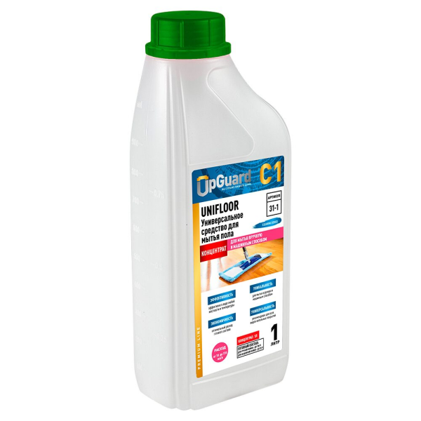 UpGUARD C1 UniFloor Универсальное средство для мытья пола 1л, концентрат 1:100