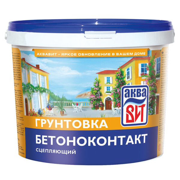 Грунтовка ВАК-02-Б "Бетонконтакт сцепляющий" ВИТ10л ведро