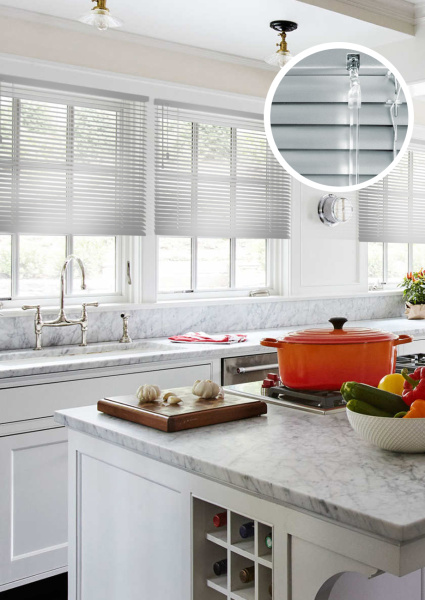 Жалюзи алюминиевые (венецианские шторы) 25мм, цвет серебро, 120*160см