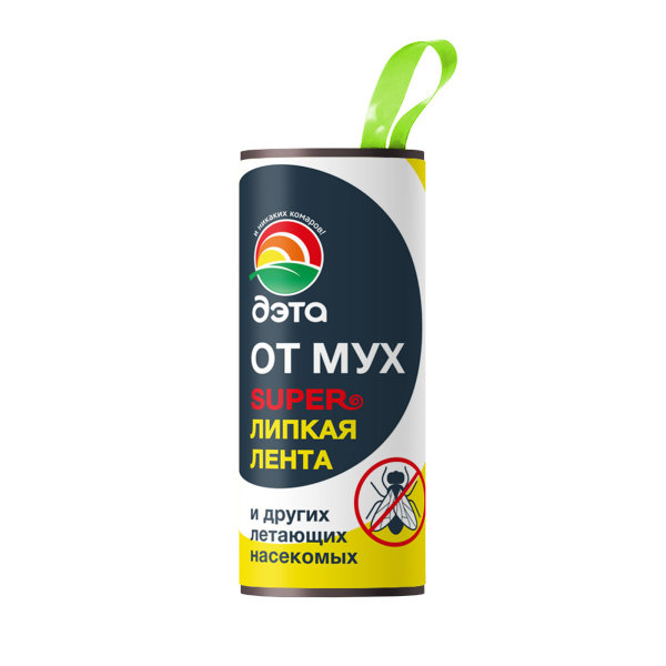 Средство "ДЭТА мухолов" лента липкая от мух 4шт (24шт)