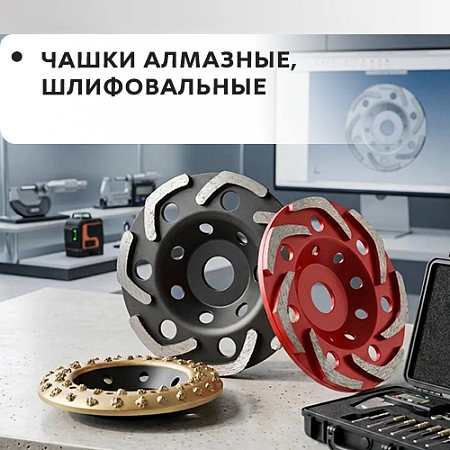 Чашки алмазные, шлифовальные