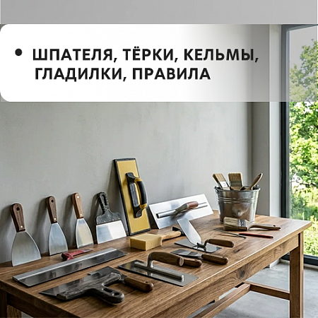 Шпателя, терки, кельмы, гладилки, правила Шпателя, терки, кельмы, гладилки, правила