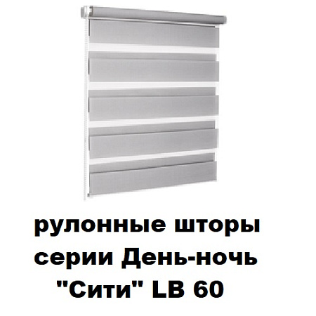 Шторы рулонные серии День-ночь "Сити" LB 60 (комбинированная ткань)