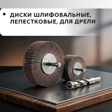 Диск шлифовальный, лепестковый, для дрели