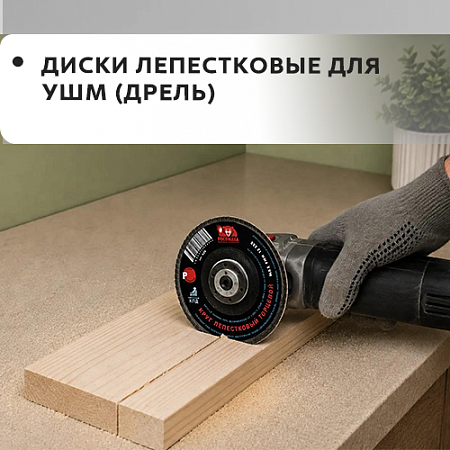 Диски лепестковые для УШМ (дрель)