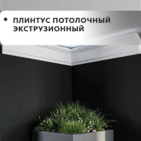 Плинтус потолочный экструзионный Плинтус потолочный экструзионный