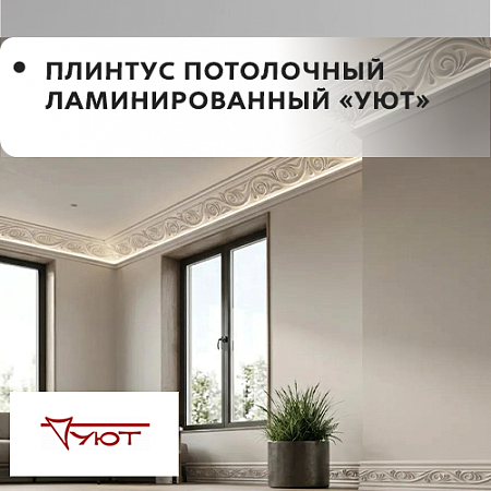 Плинтус ламинированный (1м) "Уют" Плинтус ламинированный (1м) "Уют"