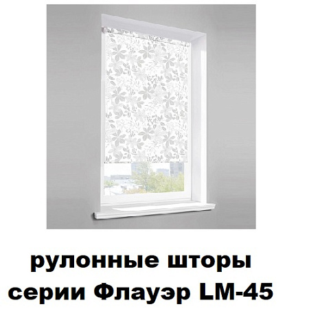 Шторы рулонные серии Флауэр LM-45 (принтовая ткань)